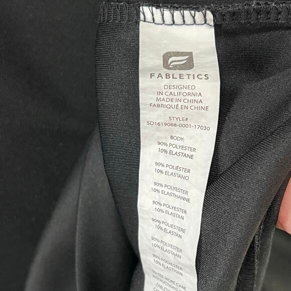 Fabletics Tilly Sweatshirt Dress S Black Neoprene Stretch Perforated Comfort - Picture 11 of 14